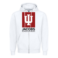 White jacobs, school of music Zipper Hoodie - linhVisuals