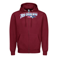 Burgundy The MSU Denver Roadrunners Zipper Hoodie - linhVisuals