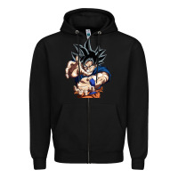 Black goku utra instinct Zipper Hoodie - linhVisuals