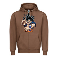 Chestnut goku utra instinct Zipper Hoodie - linhVisuals