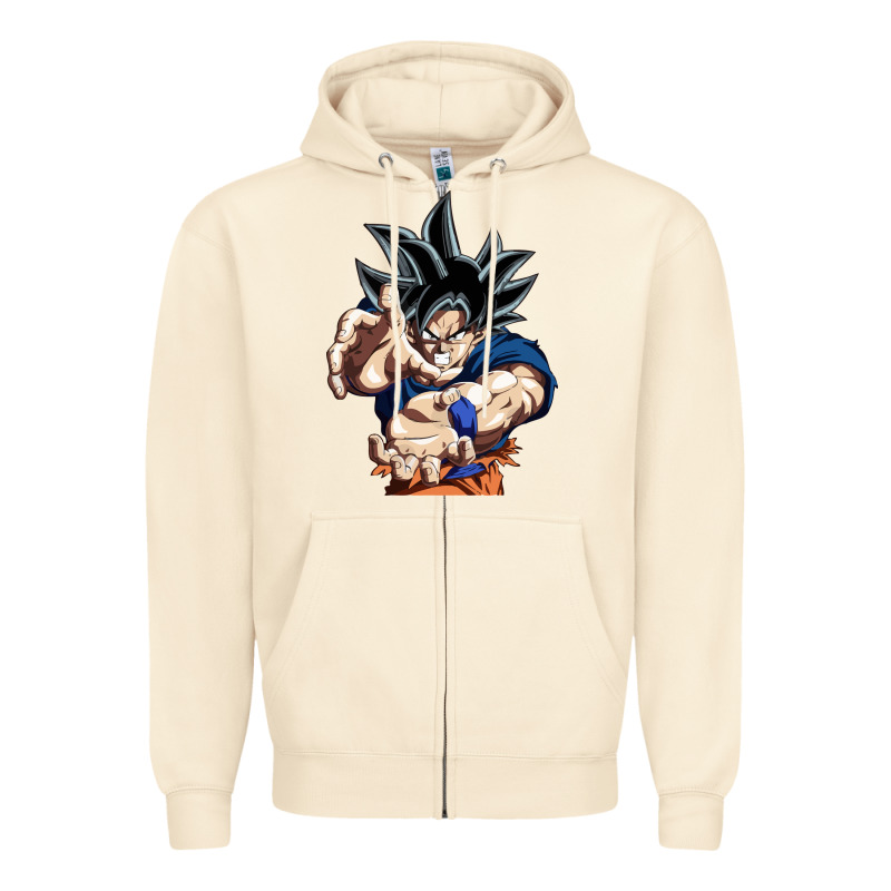 Goku Utra Instinct Zipper Hoodie by linhVisuals | Teevron
