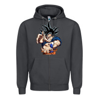 Smoke goku utra instinct Zipper Hoodie - linhVisuals
