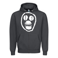 Smoke the mighty boosh monkey skull Zipper Hoodie - linhVisuals