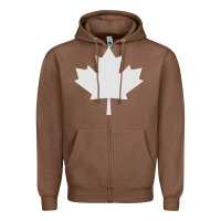 Chestnut canada maple Zipper Hoodie - linhVisuals