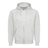 Dove Grey canada maple Zipper Hoodie - linhVisuals