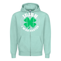 Seafoam irish i was faster Zipper Hoodie - linhVisuals
