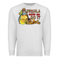 Oatmeal Heather tequila made me do it Premium Sweatshirt - RanaPortraitStore