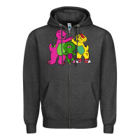 Charcoal Heather barney legendary Zipper Hoodie - linhVisuals