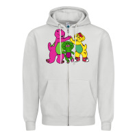 Dove Grey barney legendary Zipper Hoodie - linhVisuals