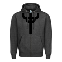 Charcoal Heather red-judas-priest cross Zipper Hoodie - linhVisuals