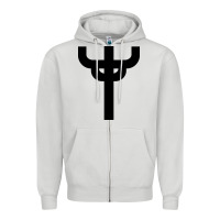Dove Grey red-judas-priest cross Zipper Hoodie - linhVisuals
