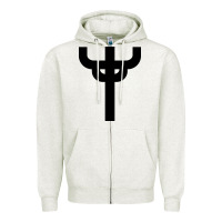 Oatmeal Heather red-judas-priest cross Zipper Hoodie - linhVisuals