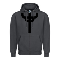 Smoke red-judas-priest cross Zipper Hoodie - linhVisuals