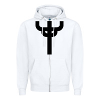 White red-judas-priest cross Zipper Hoodie - linhVisuals
