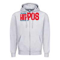 Heather Grey the hippos - heads are gonna roll Zipper Hoodie - linhVisuals