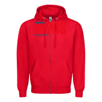 Red the hippos - heads are gonna roll Zipper Hoodie - linhVisuals