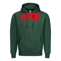 Sports Green the hippos - heads are gonna roll Zipper Hoodie - linhVisuals