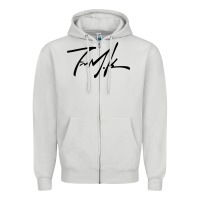 Dove Grey Kendrick lamar sign black Zipper Hoodie - linhVisuals