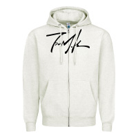 Oatmeal Heather Kendrick lamar sign black Zipper Hoodie - linhVisuals
