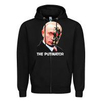 Black official the putinator Zipper Hoodie - linhVisuals