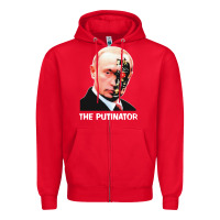Red official the putinator Zipper Hoodie - linhVisuals