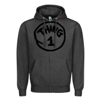 Charcoal Heather thing 1 thing 2 buddies lover Zipper Hoodie - linhVisuals