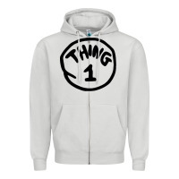 Dove Grey thing 1 thing 2 buddies lover Zipper Hoodie - linhVisuals