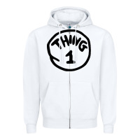 White thing 1 thing 2 buddies lover Zipper Hoodie - linhVisuals