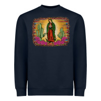 Navy western our lady of Guadalupe Heavyweight Sweatshirt - JahusDesignShop