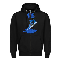 Black 1 retro high og dark marina blue tee shoes dripping got em t shirt Zipper Hoodie - linhVisuals