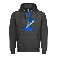 Charcoal Heather 1 retro high og dark marina blue tee shoes dripping got em t shirt Zipper Hoodie - linhVisuals