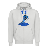 Dove Grey 1 retro high og dark marina blue tee shoes dripping got em t shirt Zipper Hoodie - linhVisuals