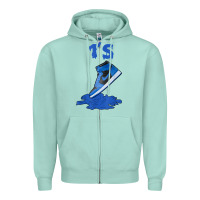 Seafoam 1 retro high og dark marina blue tee shoes dripping got em t shirt Zipper Hoodie - linhVisuals