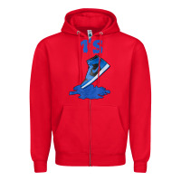 Red 1 retro high og dark marina blue tee shoes dripping got em t shirt Zipper Hoodie - linhVisuals