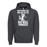 Smoke kill yourself classic foamy the squirrel Zipper Hoodie - linhVisuals