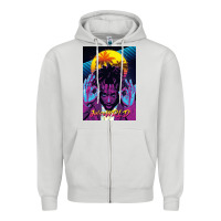 Dove Grey concert wrld Zipper Hoodie - linhVisuals
