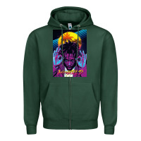 Sports Green concert wrld Zipper Hoodie - linhVisuals