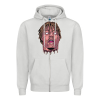 Dove Grey art of juice rap Zipper Hoodie - linhVisuals