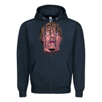 Navy art of juice rap Zipper Hoodie - linhVisuals
