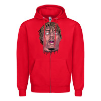 Red art of juice rap Zipper Hoodie - linhVisuals