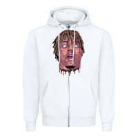 White art of juice rap Zipper Hoodie - linhVisuals