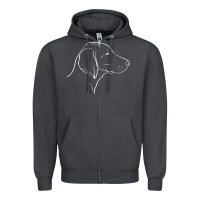 Weimaraner T  Shirt Weimaraner Dog Line Art Zipper Hoodie | Teevron