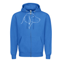 True Royal weimaraner t  shirt weimaraner dog line art Zipper Hoodie - linhVisuals