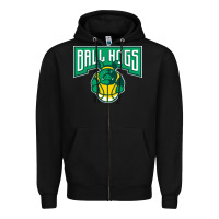 Black ballhogs-Lovers Zipper Hoodie - linhVisuals