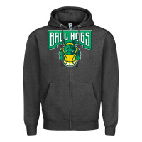Charcoal Heather ballhogs-Lovers Zipper Hoodie - linhVisuals