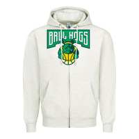 Oatmeal Heather ballhogs-Lovers Zipper Hoodie - linhVisuals