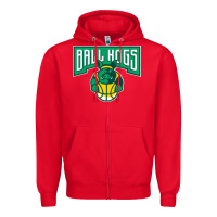 Red ballhogs-Lovers Zipper Hoodie - linhVisuals