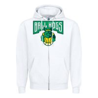 White ballhogs-Lovers Zipper Hoodie - linhVisuals