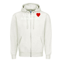 Oatmeal Heather VIRGINIA IS FOR LOVERS Zipper Hoodie - linhVisuals