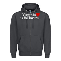 Smoke VIRGINIA IS FOR LOVERS Zipper Hoodie - linhVisuals